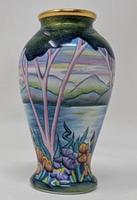 Moorcroft Enamels Elysium 8cm Tall Vase 2001 VGC.