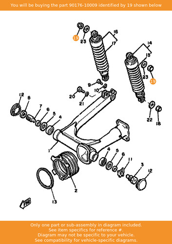 Yamaha nut cap 90176 - yamaha, nut,