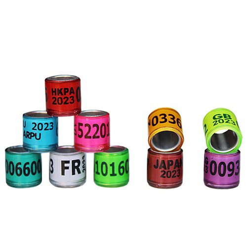 8mm multicolor bird foot ring - 8mm,