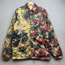 Adidas Pharrell Williams Jacket Men S Camo Reversible Originals Trefoil Hu AOP