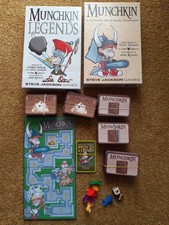 Muchkin & Munchkin Legends Card Game by Steve Jackson Plus Extras