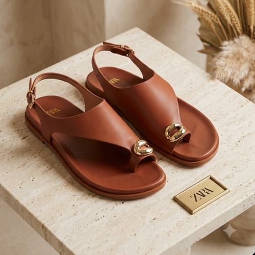 Zara women brown - brown, slingback