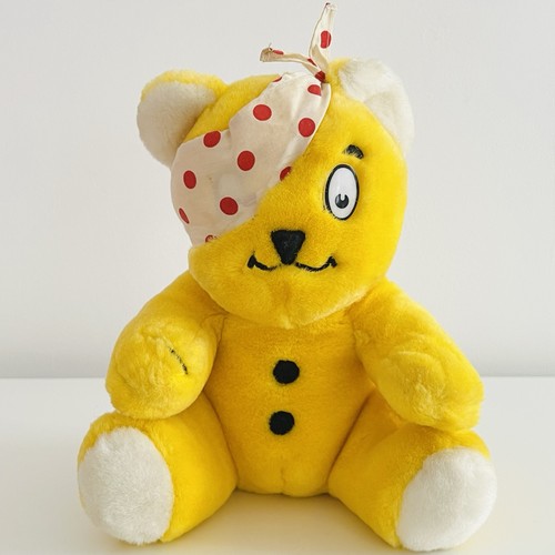 Vintage plush pudsey - bear, bbc