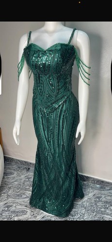 Forest green lace aso - forest,