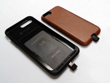 mophie Wireless Charge Force Case Cover for iPhone 7 / 7 Plus Black / Tan