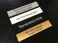 Personalised Metal Door Signs