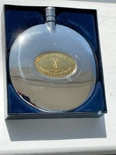 Dalvey silver golf hip flask