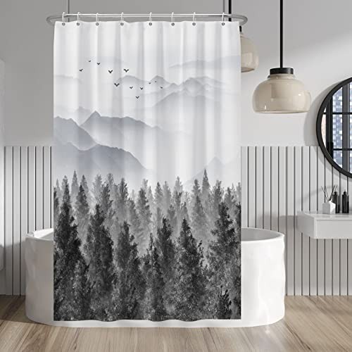 Grey forest mountain - grey,