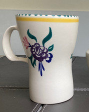 Vintage Poole Pottery Hand-Painted Traditional Ware Mug 1960s KP Pattern