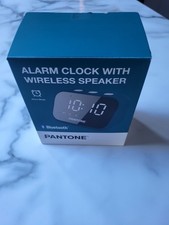 Pantone Alarm Clock With Wireless Speaker, Blootooth,