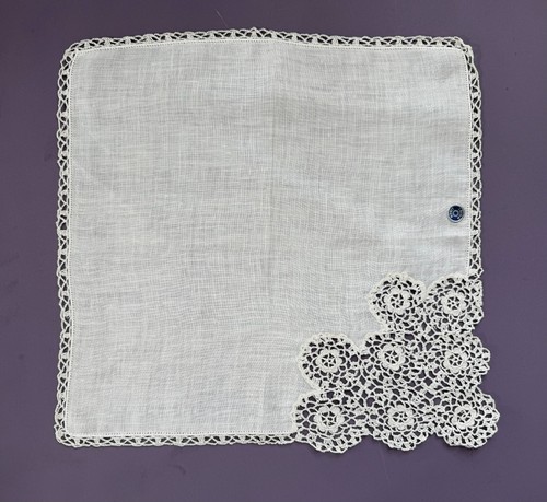Vintage hanky off white irish - hanky,