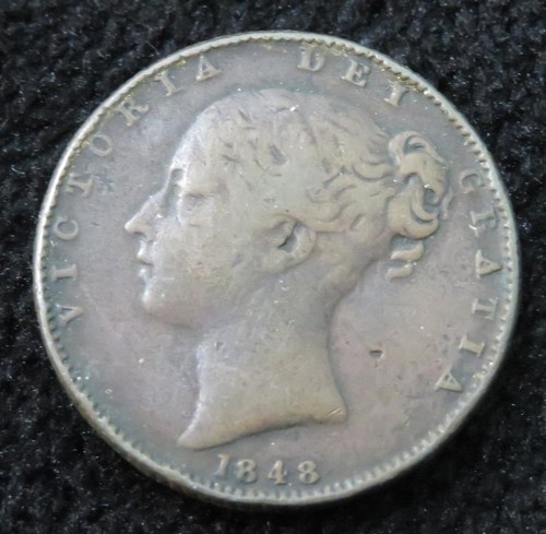 1848 farthing double headed - *double,