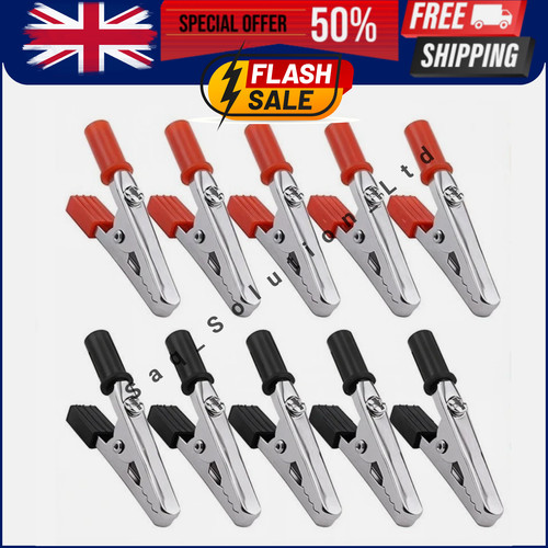 Insulated crocodile clips - insulated,