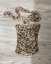 Zara Leopard Print Strapless