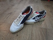 Ellesse Piacentino 2.0 Lthr Casual Leather Shoes Navy/White/Red UK Size 6 38.99p