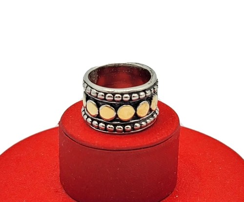 Vtg ring wide band - vtg, sz