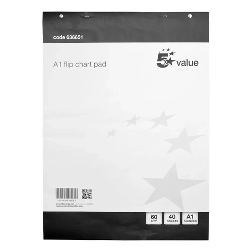 Star value flipchart pad - star,