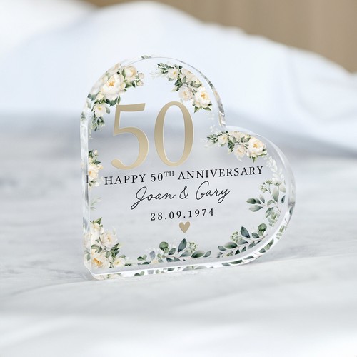 Personalised floral 50th - personalised,