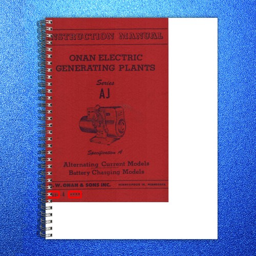 Onan 924 0002 generator - onan, aj