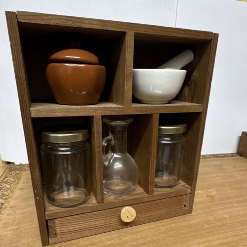 Wooden spice rack - spice,