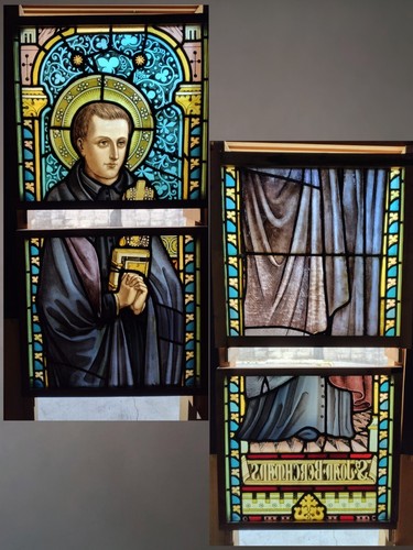 Antique 19th stained glass - antique,