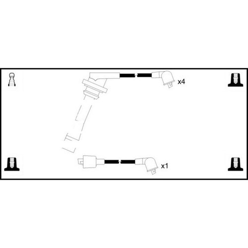 Leads ignition cables kit - ht,