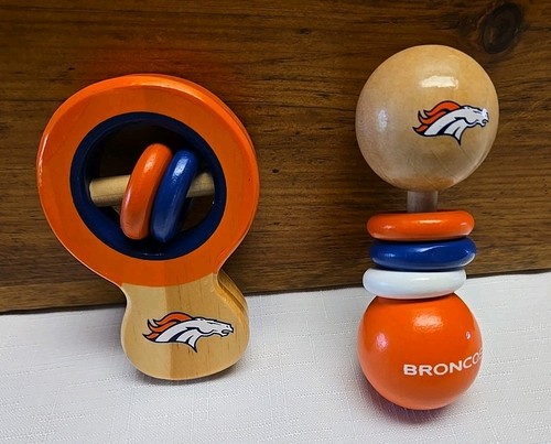 Denver broncos rattles wood - 2,