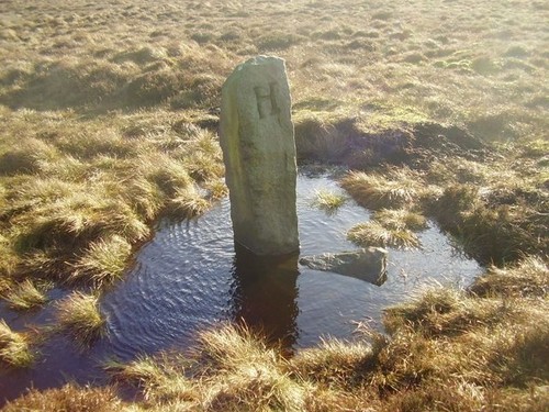Photo 6x4 old boundary marker - photo,
