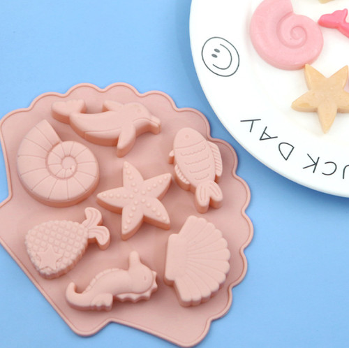 Sea horse shell silicone - horse,