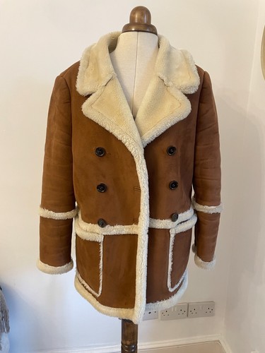Topshop tan shearling coat - topshop,
