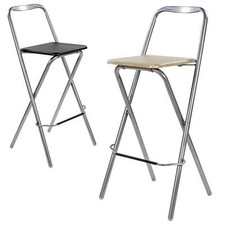 Folding Wooden Bar Stool Chair