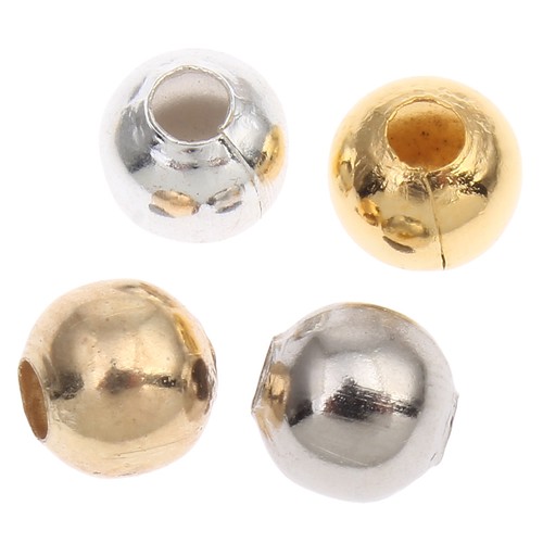 Plated spacer beads - ❤,