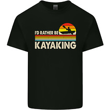 Id Rather be Kayaking Funny Kayak Canoe Mens Light Cotton T-Shirt