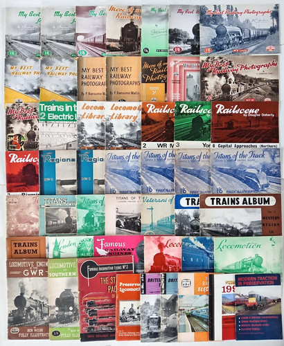 Various vintage railway train - vintage,