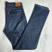 Levi’s 712 Slim Fit Women’s Dark Blue Jeans 31x34 (Measures 34x34)