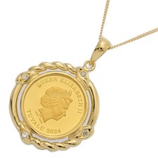 0.04ct/1/25oz Horse Gold Coin