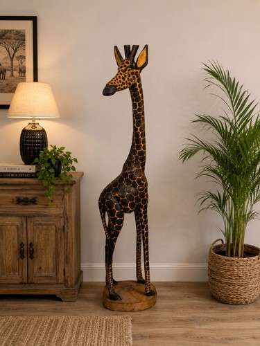 Large hand carved wooden - large,