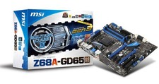MSI Z68A-GD65(B3) Motherboard, 16GB Corsair RAM, Intel i5-2500K CPU Bundle
