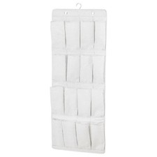 IKEA SKUBB Hanging Shoe Organiser, 16 Pockets, Durable, White, Great Condition