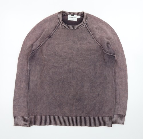 Topman men brown cotton - topman,