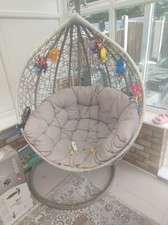 Rattan Egg Chair Swing Outdoor Garden Patio Hanging Wicker Hammock Pod Chair