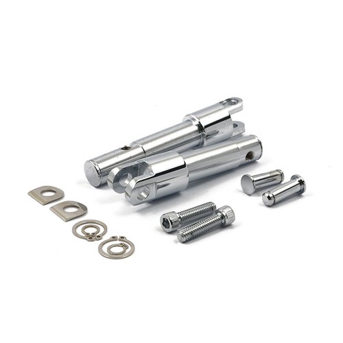 Chrome footboard adapter - footboard,