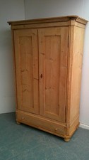 A Stunning Georgian Antique/Old Pine 2 Door Knockdown Wardrobe to Wax/Paint