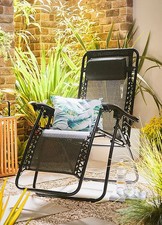 Multi-Position Zero Gravity Recliner Chair Padded Outdoor Royale Sun Lounger