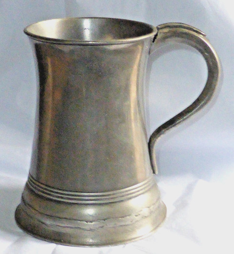 Rare antique pewter quart - rare,