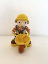 Vintage Bob The Builder With Wheelbarrow Plush Soft Toy 6”
