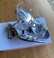 SIlver Evening Shoes Pink by Paradox Size 6 (39)