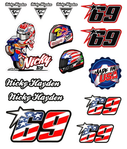 Nicky hayden racing decal - nicky,