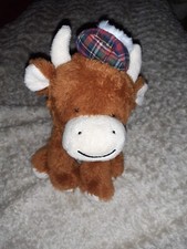 Keel Toys Pipp The Bear And Friends Highland Cow Plush Toy Teddy Collectable 6"