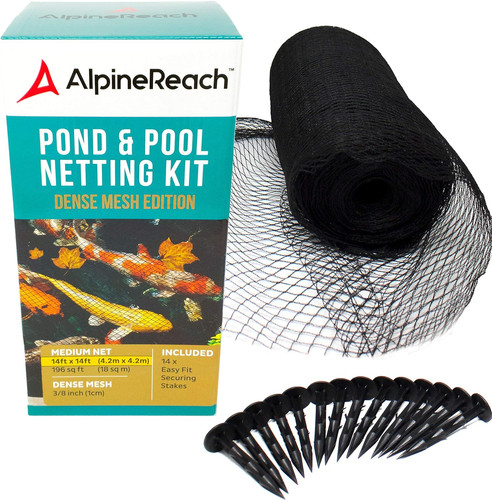 Alpinereach koi pond - koi, netting